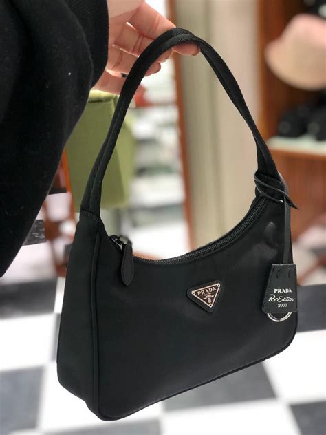 small black prada bag|prada nylon small bag.